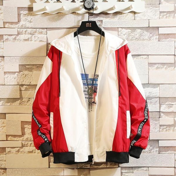 

spring 2021fashion style logo thin jacket youth harajuku casual slim men's jacket sportswear bomber youth dropshipping1, Tan;black