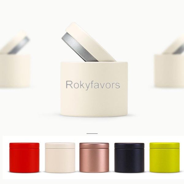 

gift wrap 50pcs 47x45mm 5 colors portable mini caddy metal tin sweet candy storage boxes party favors event giveaways