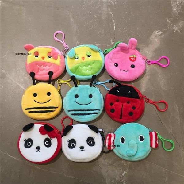 

мульти модель плюшевых животных кошелек 8сма mini малый ключ hook подвесок малыша плюшевого кошелек мульти модель плюшевого jllgia bde_jewel