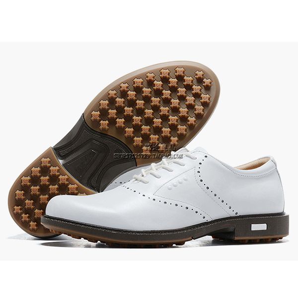 

new british boat golf walk great training sports shoes comfort spikes, Black;brown