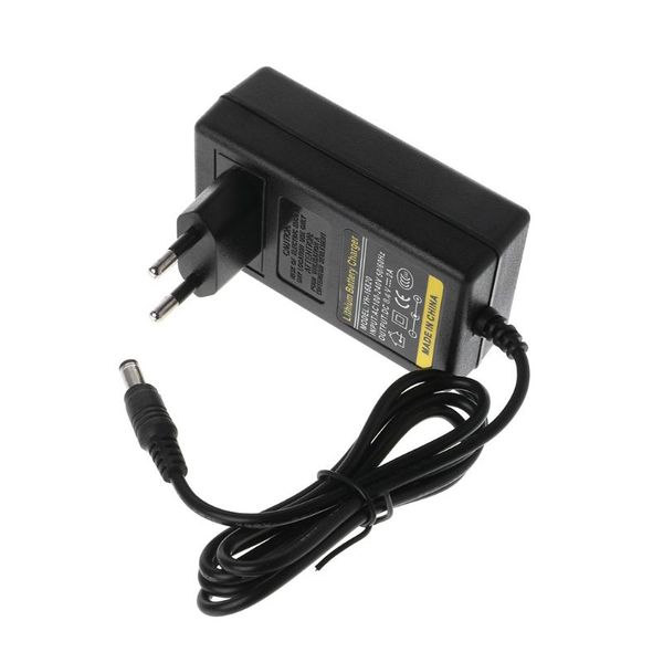 

battery charger 8.4v dc 2a intelligent lithium li-on power adapter eu us plug transformer full sautomatically