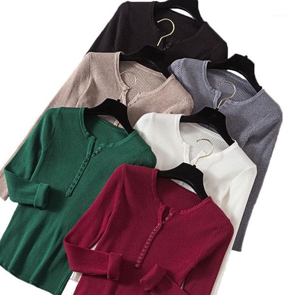 

ladies thin sweaters long sleeve autumn 2020 knitted autumn sweater women vintage white pullover black winter clothes1, White;black