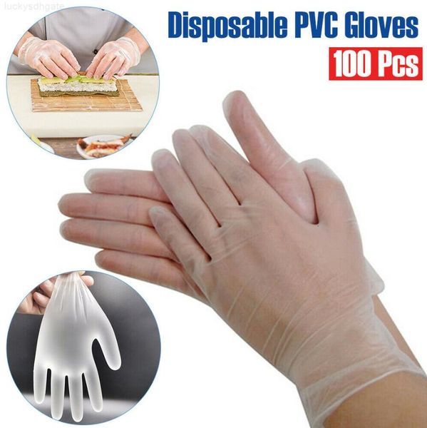 

factoryjg41dust 100pcs/pack disposable anti pvc transparent kitchen dishwashing waterproof protective gloves cca1
