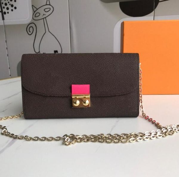 

luxurys designers bags purse woman fashion crossbody bag shoulder bags croisette chain bag card holder purse with box dust bag, Red;black