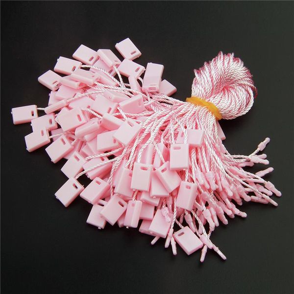 

500pcs/lot garment hang tag string 7'' paper tag rope quality hangtag string cord, Black;white