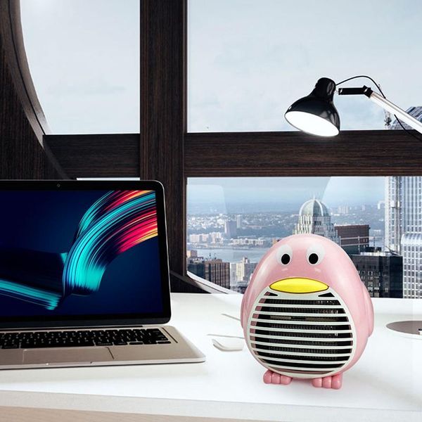 

mini heater fan heater portable electric penguin heaters for office desktable home dorm indoor use eu plug
