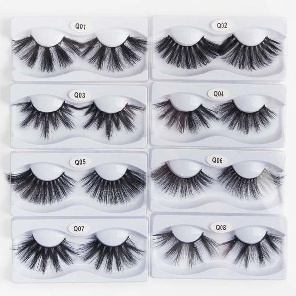 

25mm fluffy false eyelashes strip lashes volume faux cils fake lashes popular selling in the us/uk europe