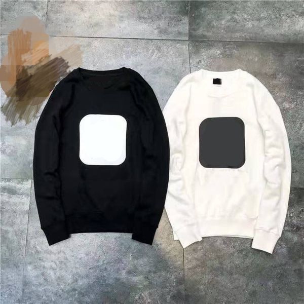 

100% cotton man fashion hoodies coat couples mens women stylist hoodiesjacket mens casual female autumn sweatshirts size s-3xl, Black