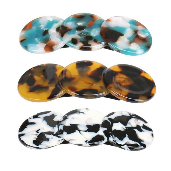 

3шт ацетат лист зажимов волос стильный ponytail clips леопардовый пружинный зажим украшение волос для работы gathering