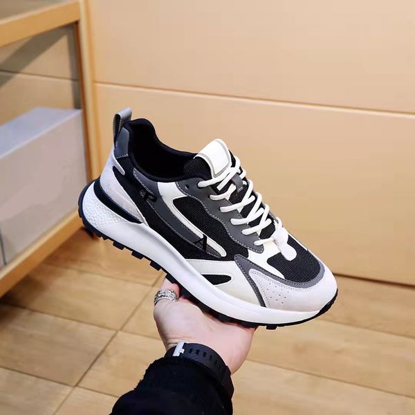 

2022 desinger sneakers brand sneakers designer trainers man casual shoes real leather gold ace slides triple slippers sandals boots, Black