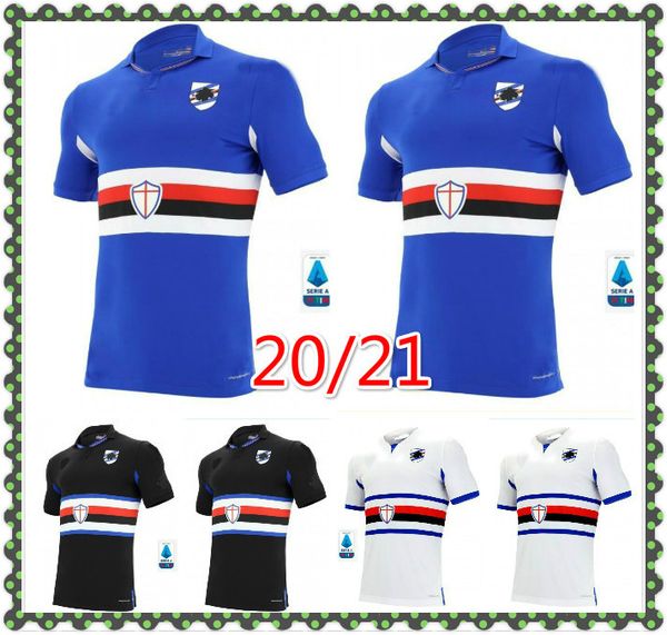 

2020 sampdoria soccer jersey home sesy третья 20 21 murillo linetty jankto yoshida maroni gabbiadini таиланд футбольные рубашки, Black;yellow