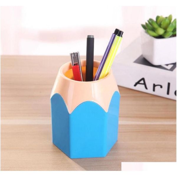 

cute pop creative pen holder vase color pencil box makeup brush stationery desk accessories gift storage supplies mfvpn