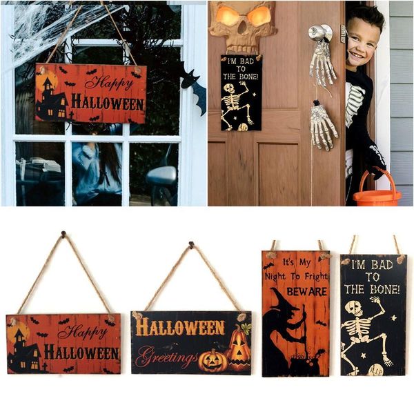 

halloween hanging signs trick or treat skull witch horror party supplies halloween decoration for home halloween door decor wmtsuo petsyard