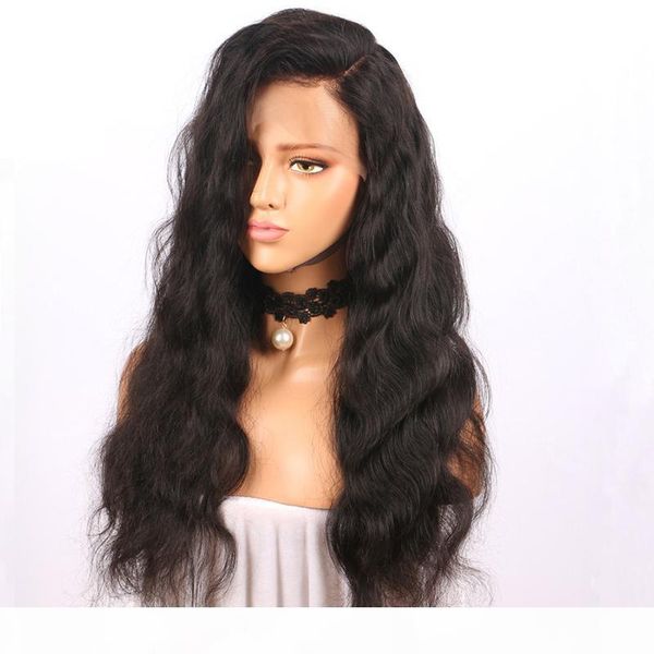 

z&f 24inch black front lace wig loose curl curly hair heat resistant synthetic wigs for white black women