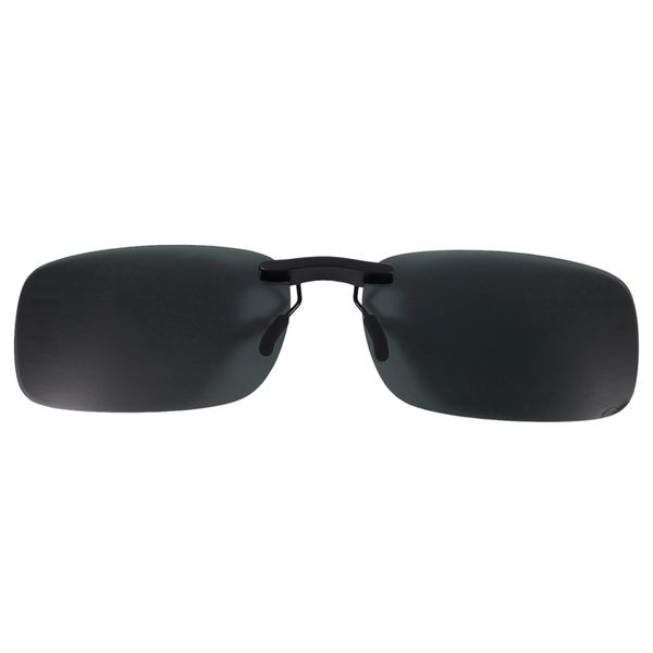 

clear dark green polarized lens sunglasses clip on eyeglasses