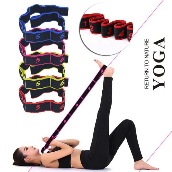

yoga pull belt strap polyester latex elastic stretching band latin dance lace yoga pilates gym exercise fitness resistance bands1