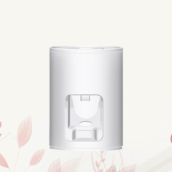 

punch-toothpaste dispenser wall-mounted toothpaste squeezer storage rack white