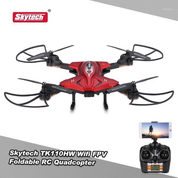 

clear sale skytech tk110hw wifi fpv 0.3mp camera foldable rc quadcopter g-sensor altitude hold rtf rc selfie drone1