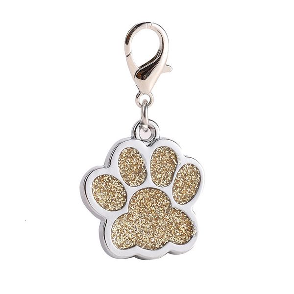 

paw aluminum alloy blank pet dog id dog's anodized surface laser engravable identity tags