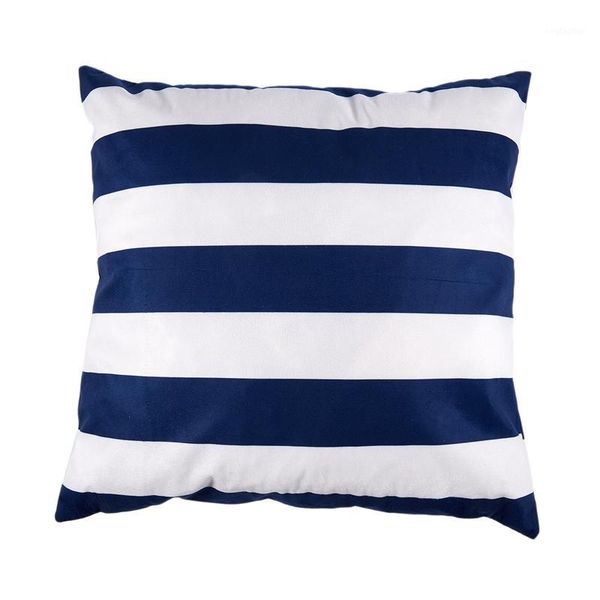 

pillow case seat pillowcase toss head cushion cover (blue, white)1