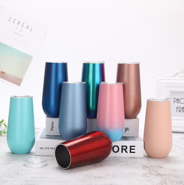 

eggshell tumblers double layer stainless steel cups vacuum hold ice warm cup big belly water bottle wine mugs sea shipping dhb2911