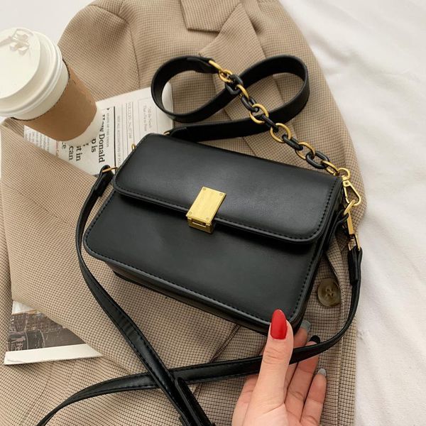 

cross body simple texture ladies small bag 2021 spring trendy fashion all-match single shoulder messenger personality square
