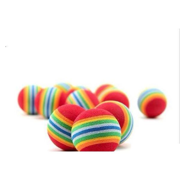 

diameter pet toy 35mm interesting pet toy dog and cat toys super cute rainbow ball cartoon plush toy iydc0