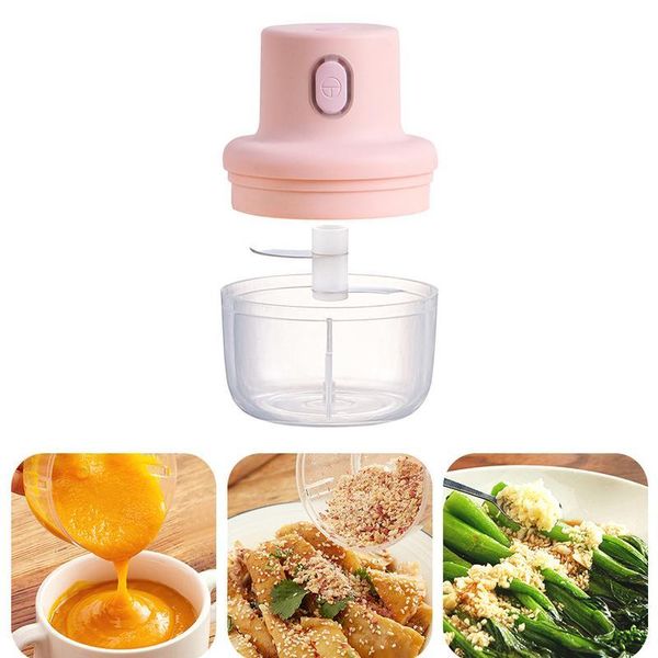

250ml portable household meat grinders high speed garlic masher food processing machine meat juicer kitchen bbyjwx