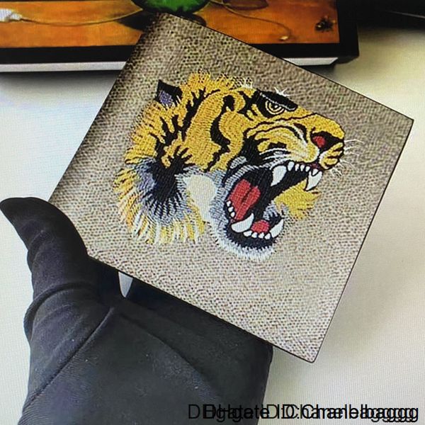 

451268 men short wallet classic real leather little bee wallets coin bag fashion clutch totes card holders with box, Red;black