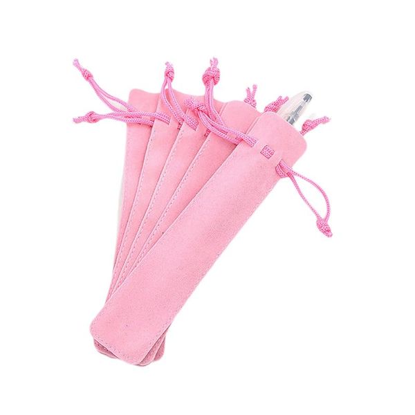 

velvet makeup bag pen pouch holder single cosmetic bag pen case with rope brush holder travel storage gift