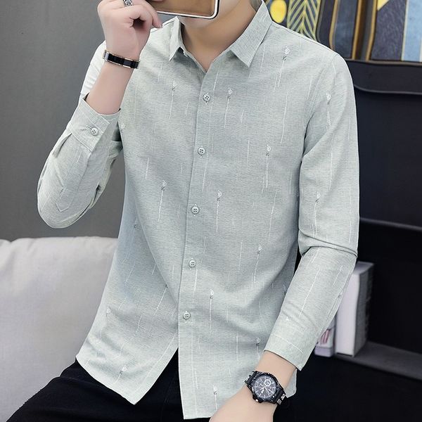 

sleeve korean fashion casual coat 2021 spring new handsome student men's inch shirt, White;black