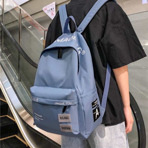 

2020 women school backpack student school bags for teenage girls boy satchel bookbag teen high schoolbag bagpack men lj201029