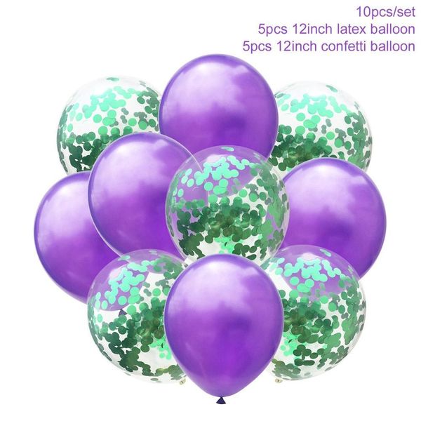 

10 шт. лот mix rose gold confetti воздушные шары день рождения украшения дети взрослый металлический баллон helium ball свадьба декор jllynf