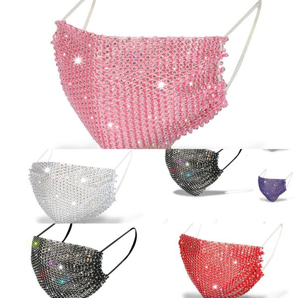 

mouth pm2.5 cover sequins washable dustproof face bling masks fashion bar dance earloop cotton cycling maskprotective9nd