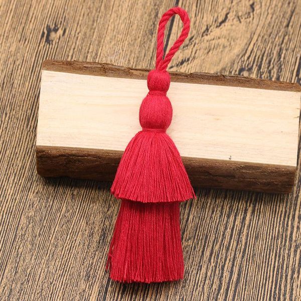 

5шт мини двойной слой башня tassel diy ювелирные изделия занавес одежды декоративные аксессуары ключевой сотовый телефон сумка подвесные рем
