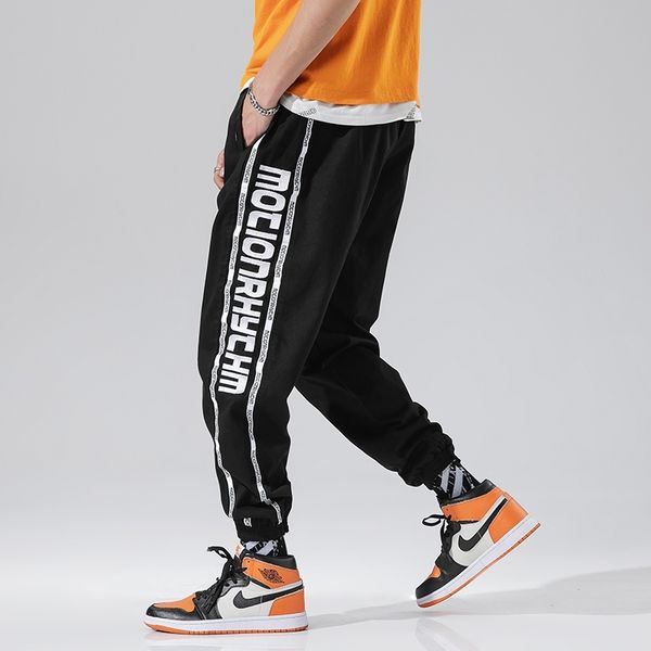 

2021 new men's joggers'hoodies loose track harem pants streetwear fashion street dance young cy8i 1p00, White;black