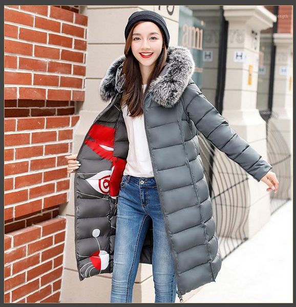 

winter women fashion slim reversible cotton padded casual outerwear female trend color pleated thermal fur hooded coat1, Black
