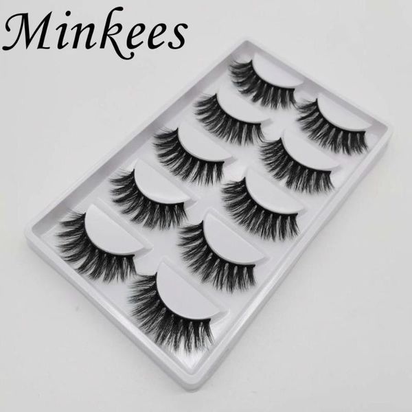 

false eyelashes minkees 5pairs 3d faux mink thick long eye lashes wispy makeup fake