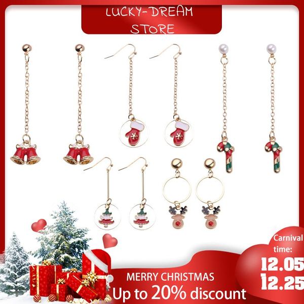 

stud christmas special-creative ornaments women's earrings eve carnival party gifts, Golden;silver