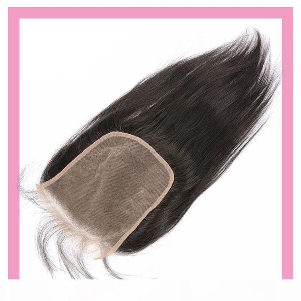 

malaysian human hair wholesale 6x6 lace closure baby hair sily straight natural color hair products closures 6*6, Black;brown