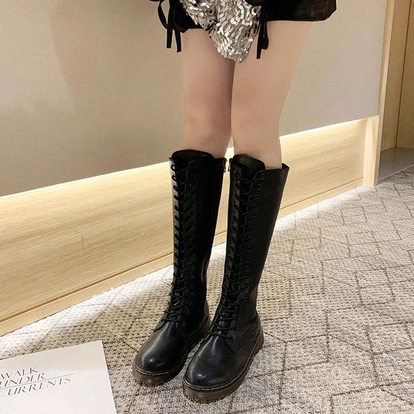 

cootelili winter women boots patent leather 3.5cm heel keep warm zip fashion boots for woman women shoes botas plus size 40 #mi3l, Black