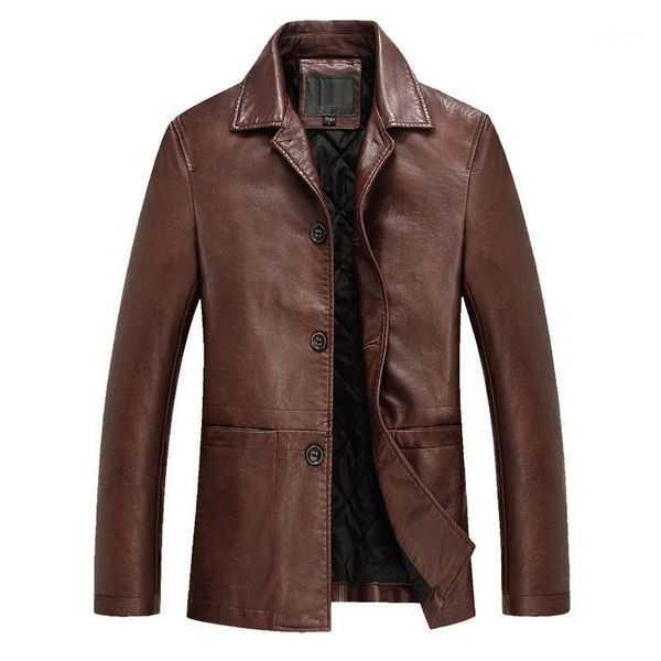 

loldeal fashion suit jacket blazer weddings prom party dinner tuxedo leather jacket men soft pu leather1, Black