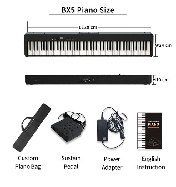 

digital keyboard 88 key usb midi piano heavy hammer key musical instrument