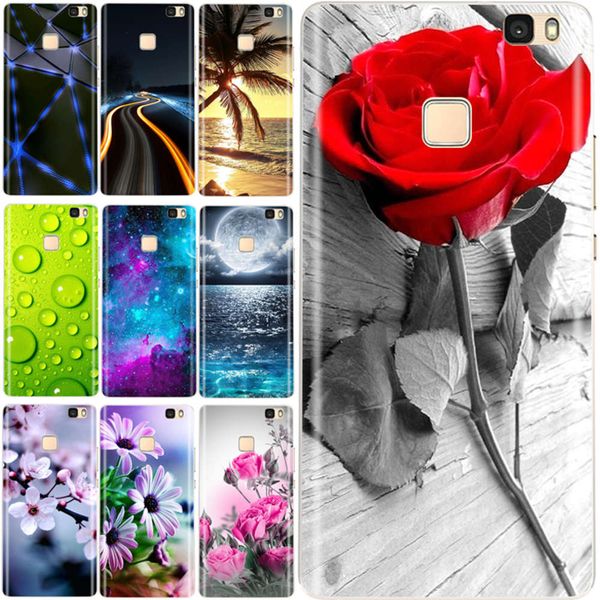 

3ew2w1silicon vns-l21 vns-l31 phone case for huawei p9 lite soft coque shell