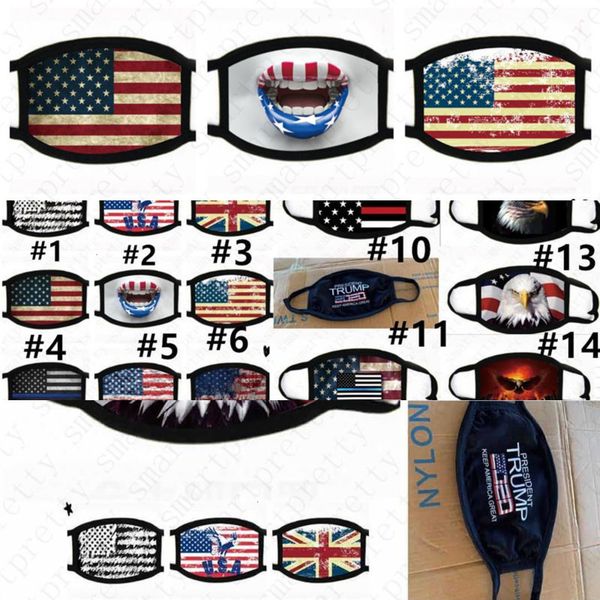 

luxury trump masks flag eagle america usa print washable cotton face mask breathable summer wom vw62vw62 2a67
