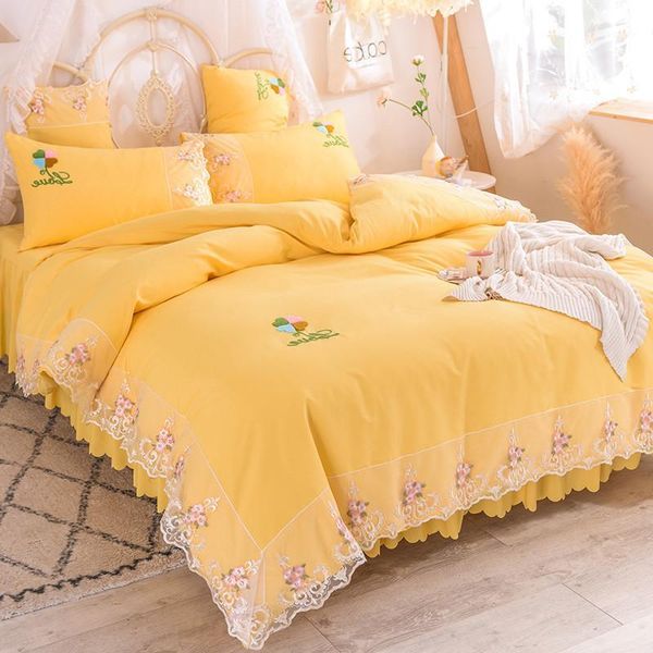 

luxury european bedding sets  king size bedding set wedding bed set duvet cover bed skirt pillowcases princess sets1