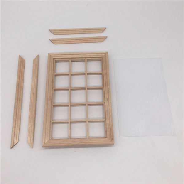 

1: 12dollhouse diy door and accessories model 15 lattice blank with line pvc window piece handmade design crsm