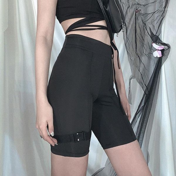

2021 women lady leggings knee length casual soft pants buckle patchwork gym fitness sportwear stretchy high waist cycling jogger1, Black