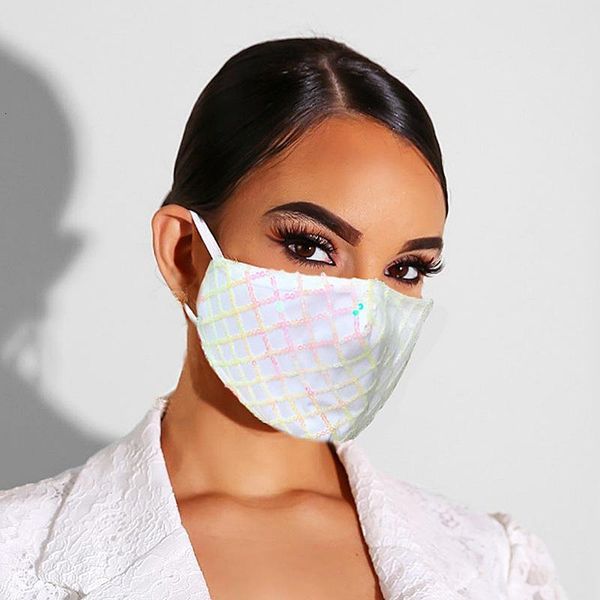 

face bling sequin mask design fashion masks american popular summer thin dustproof european washable breathable hwc3092