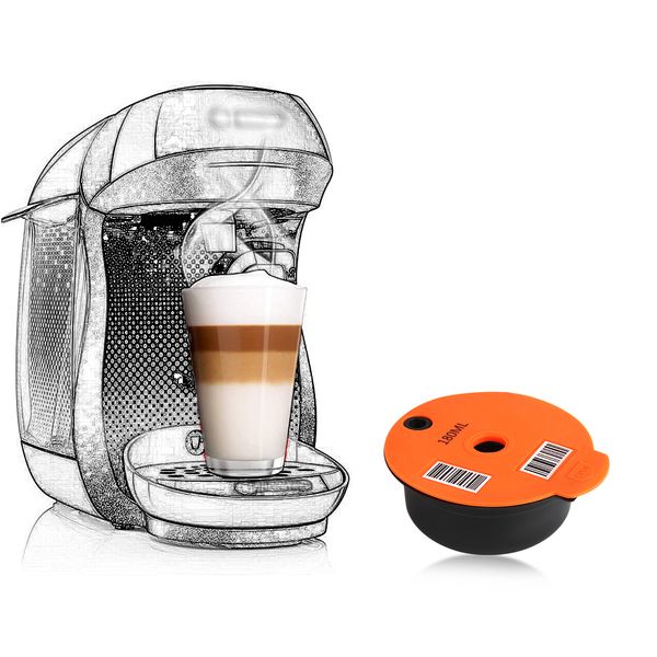 

refillable coffee capsule for b-osch tassim-o machine rich crema maker q0109